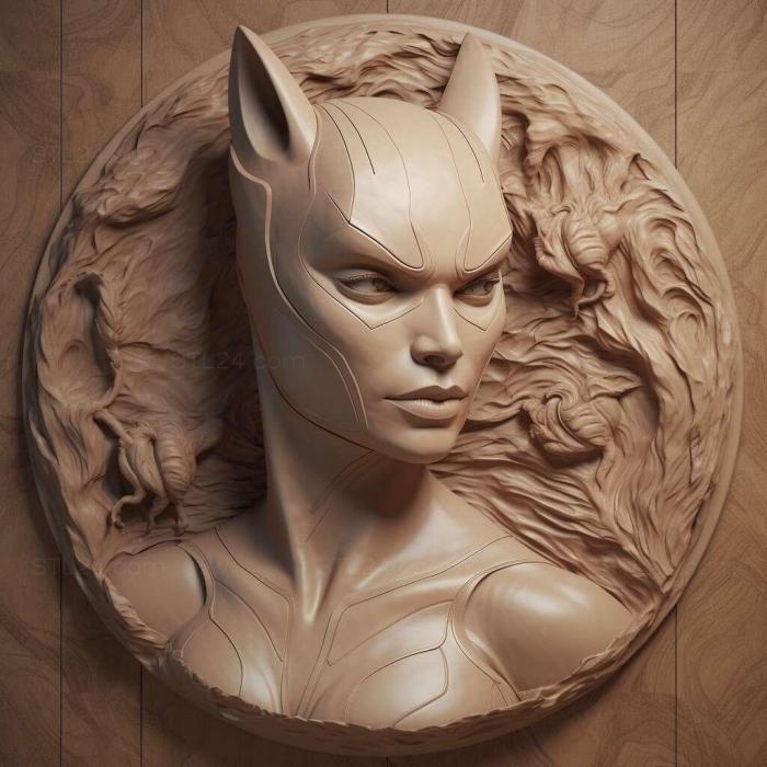 Characters (catwoman 2, HERO_3706) 3D models for cnc